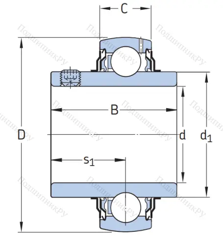 Корпусный подшипник YAR 206-104-2F 4L1PW7JKLE в Орле