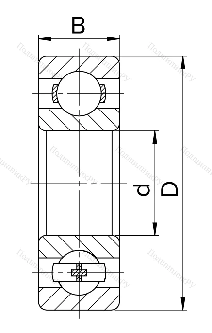 Миниатюрный шариковый подшипник 6-1000084 в Орле