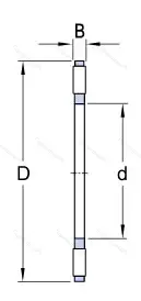 Подшипник NTA-1018 размер 15,93x28,32x2 от производителя  TOR