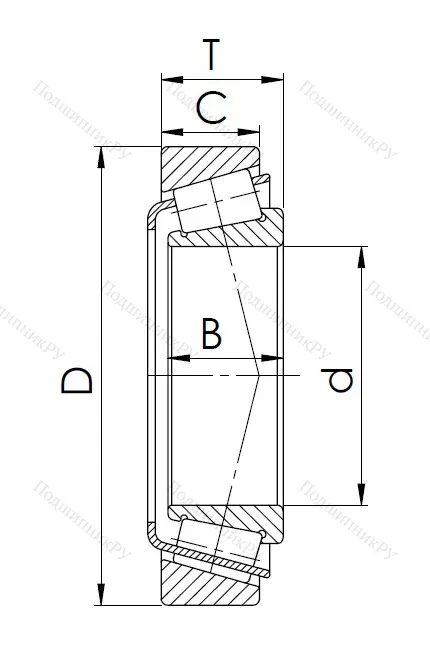 Конический роликовый подшипник 7308 (30308) в Орле
