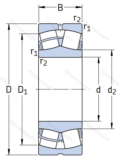 Сферический роликовый подшипник 23080 CC/W 33