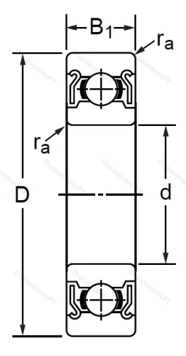 Дюймовый шариковый подшипник R 6 ZZ (KLNJ 3/8-2ZR) в Орле