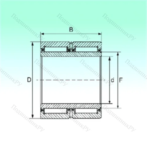 Подшипник игольчатый радиальный NA 6911 ZW