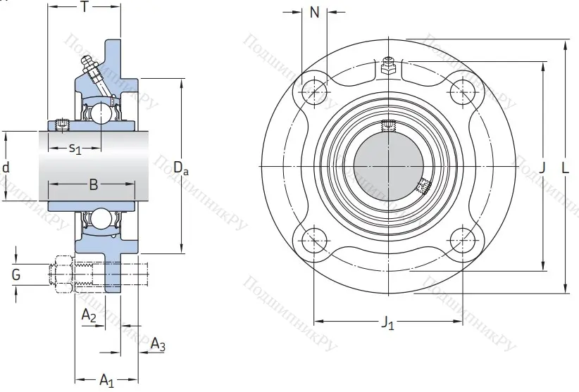 Подшипниковый корпус FYC 508