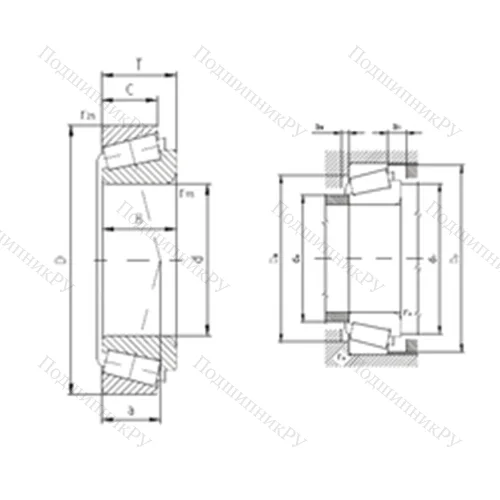Подшипник роликовый радиально-упорный 320/28AX от производителя  ZVL