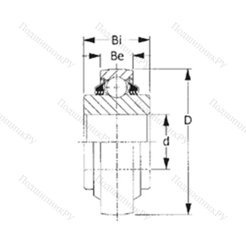 Подшипник шариковый радиальный W 210PPB 9 от производителя  CYSD
