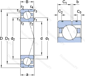 Подшипник 71930 ACD/HCP 4AL