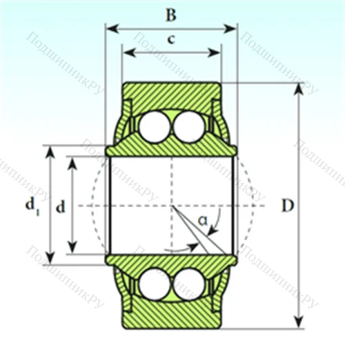 Подшипник шариковый радиальный самоцентрирующийся GE 30 BBH