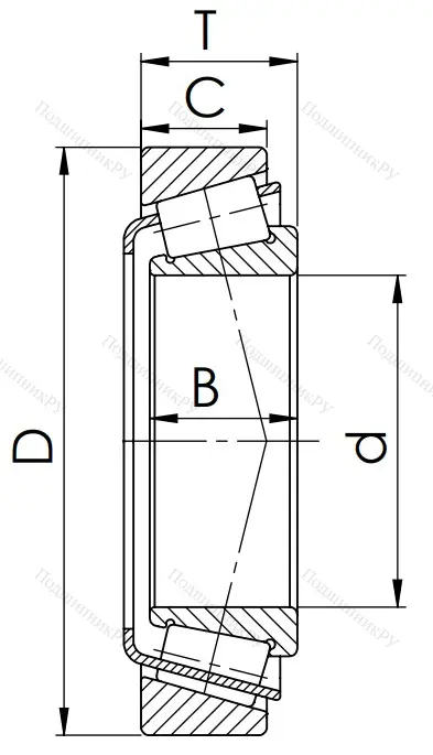 Конический роликовый подшипник 7516 (32216) FGPPCAIYLC в Орле