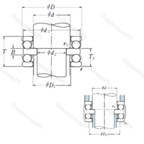 Подшипник шариковый упорный