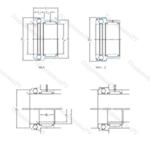 Подшипник комбинированный NKX 17Z