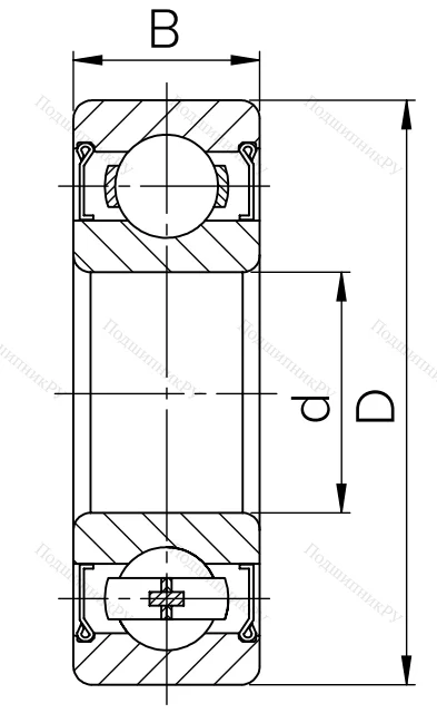 Шариковый однорядный подшипник 80314 (6314 ZZ) в Орле