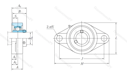 Подшипниковый узел UCFL 210 J в Орле