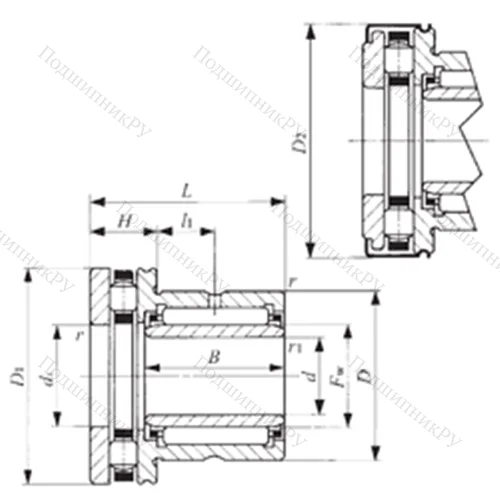 Подшипник комбинированный NBXI 3030Z от производителя  IKO