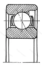 Модификация подшипника 5-6008 размер 8x24x7