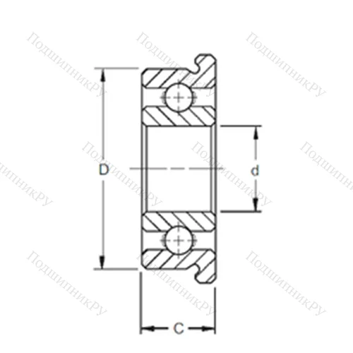 Подшипник шариковый радиальный SMF 148