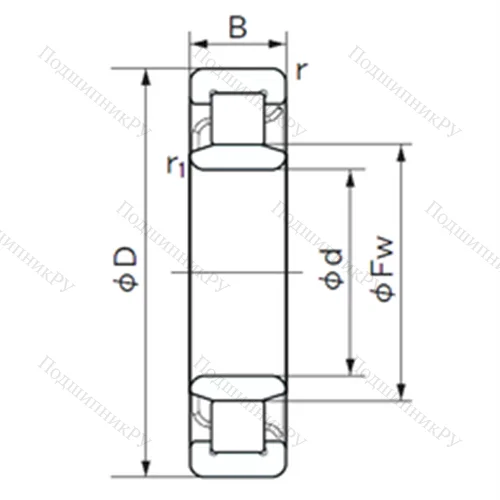Подшипник роликовый радиальный NU 2330