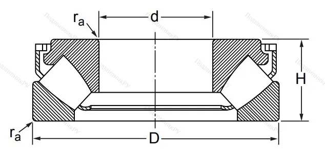 Упорный роликовый подшипник 29416 M (9039416 Л ГОСТ) в Орле