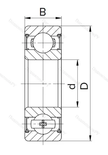 Миниатюрный шариковый подшипник 60026 (626 Z) в Орле