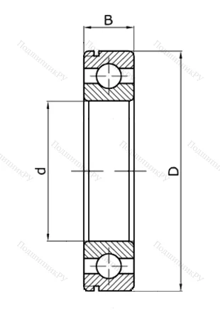 Шариковый однорядный подшипник 50206 (6206 N) в Орле
