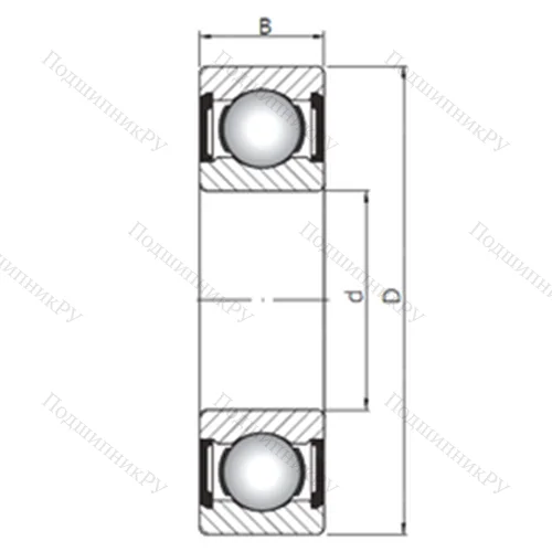 Подшипник шариковый радиальный 61911 ZZ от производителя  CX