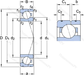 Подшипник 71906 ACE/HCP 4AL