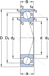 Подшипник 7005 ACD/HCP 4A