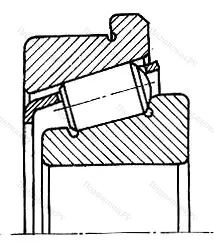 Подшипник  67217 (30217R) размер 85x150x30,5