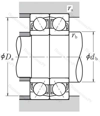 Однорядный шариковый подшипник 7009 AW