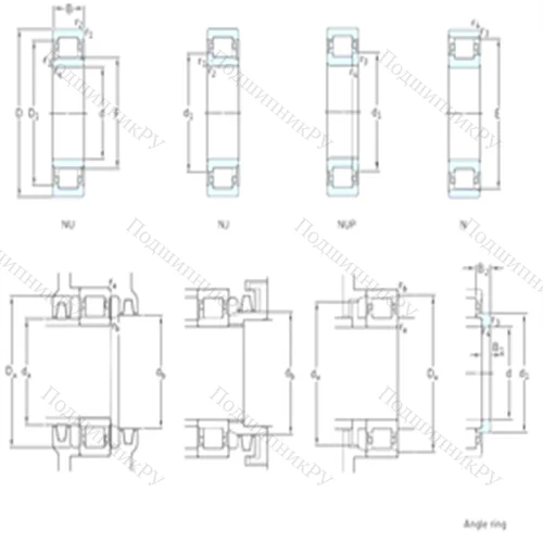 Подшипник роликовый радиальный NU 10/630ECN 2MA от производителя  SKF