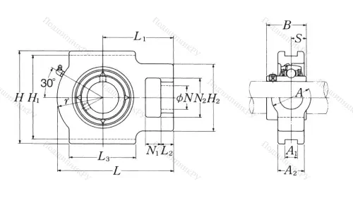 Подшипниковый узел UCT 209 D 1 NSK в Орле