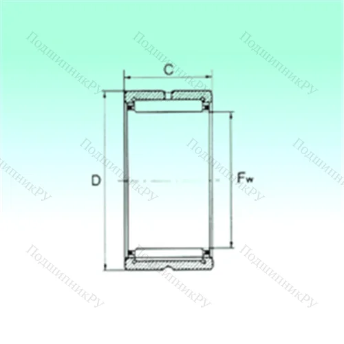 Подшипник игольчатый радиальный NK 17/20