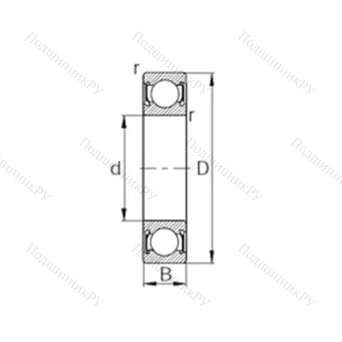 Подшипник шариковый радиальный 63/22DDCX 15G 101 от производителя  KBC Подшипник шариковый радиальный 63/22DDCX 15G 101 от производителя  KBC