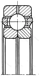 Подшипник  126204 размер 20x47x14 от производителя  ГПЗ-4 Подшипник  126204 размер 20x47x14 от производителя  ГПЗ-4
