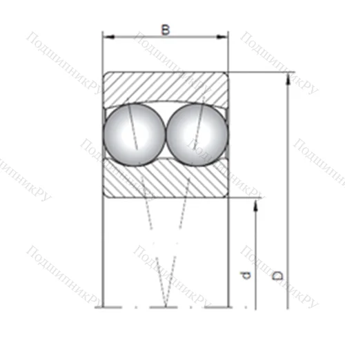 Подшипник шариковый радиальный самоцентрирующийся 1408 от производителя  CX
