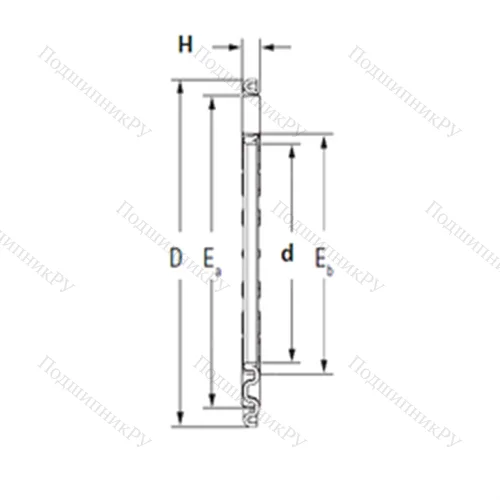 Подшипник игольчатый упорный TV 1528