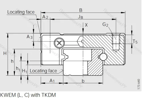 Каретка коррозионностойкая, двухрядная KWEM 15-G 2-G 2-B-V 0 в Орле