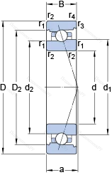 Подшипник 7022 CB/HCP 4A
