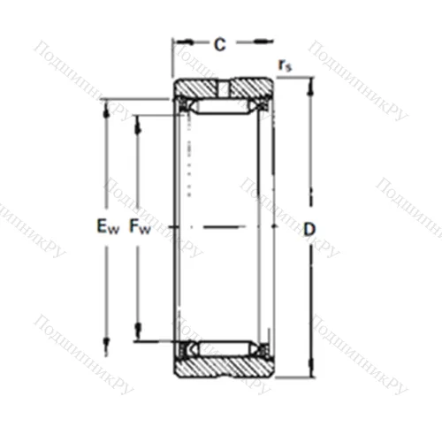 Подшипник игольчатый радиальный RNA 1050