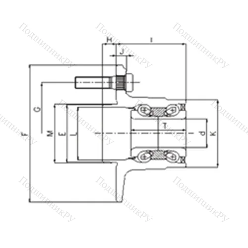 Подшипник шариковый радиально-упорный IJ 122002