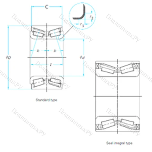 Подшипник роликовый упорно-радиальный RW 9248