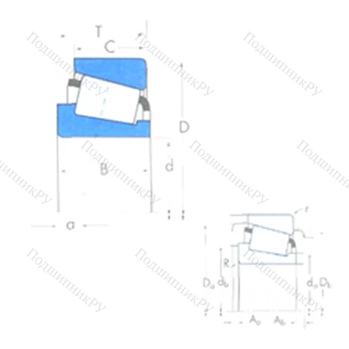 Подшипник роликовый радиально-упорный 438/432 от производителя  TIMKEN