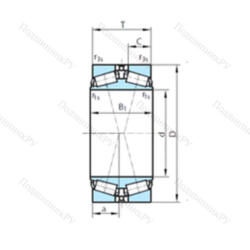 Подшипник роликовый радиально-упорный  612-315
