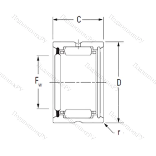 Подшипник игольчатый радиальный HJ-486028RS от производителя  KOYO