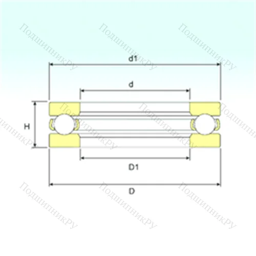 Подшипник шариковый упорный BD 1B 351883