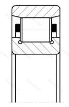 Подшипник  N 207 (2207) размер 35x72x17