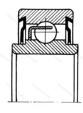Подшипник  2310118 размер 90x140x30/40 от производителя  ГПЗ-4 Подшипник  2310118 размер 90x140x30/40 от производителя  ГПЗ-4