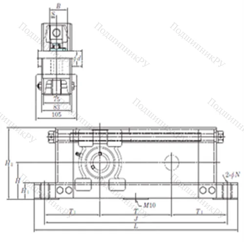 Подшипниковый узел шариковый радиальный UCTU 316-600 от производителя  KOYO