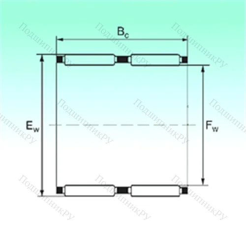 Подшипник игольчатый радиальный K 60x68x34 - ZW