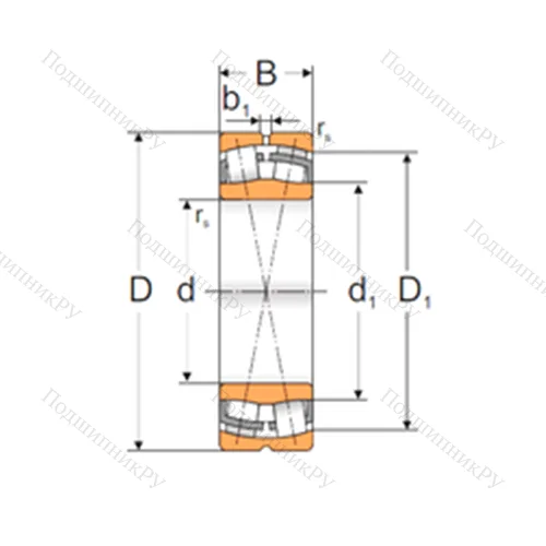 Подшипник роликовый радиальный самоцентрирующийся 23232 MBW 33